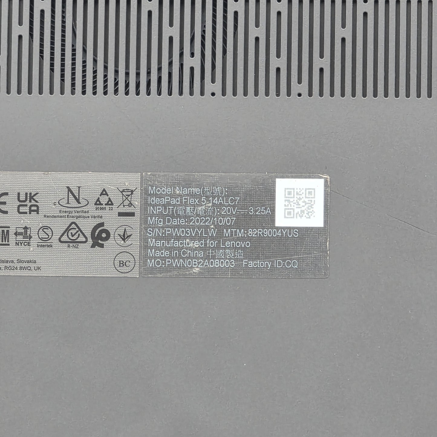 Broken Lenovo IdeaPad Flex 5 14ACL7 15" Ryzen 3 3200U 1.0GHz 8GB RAM 128GB SSD
