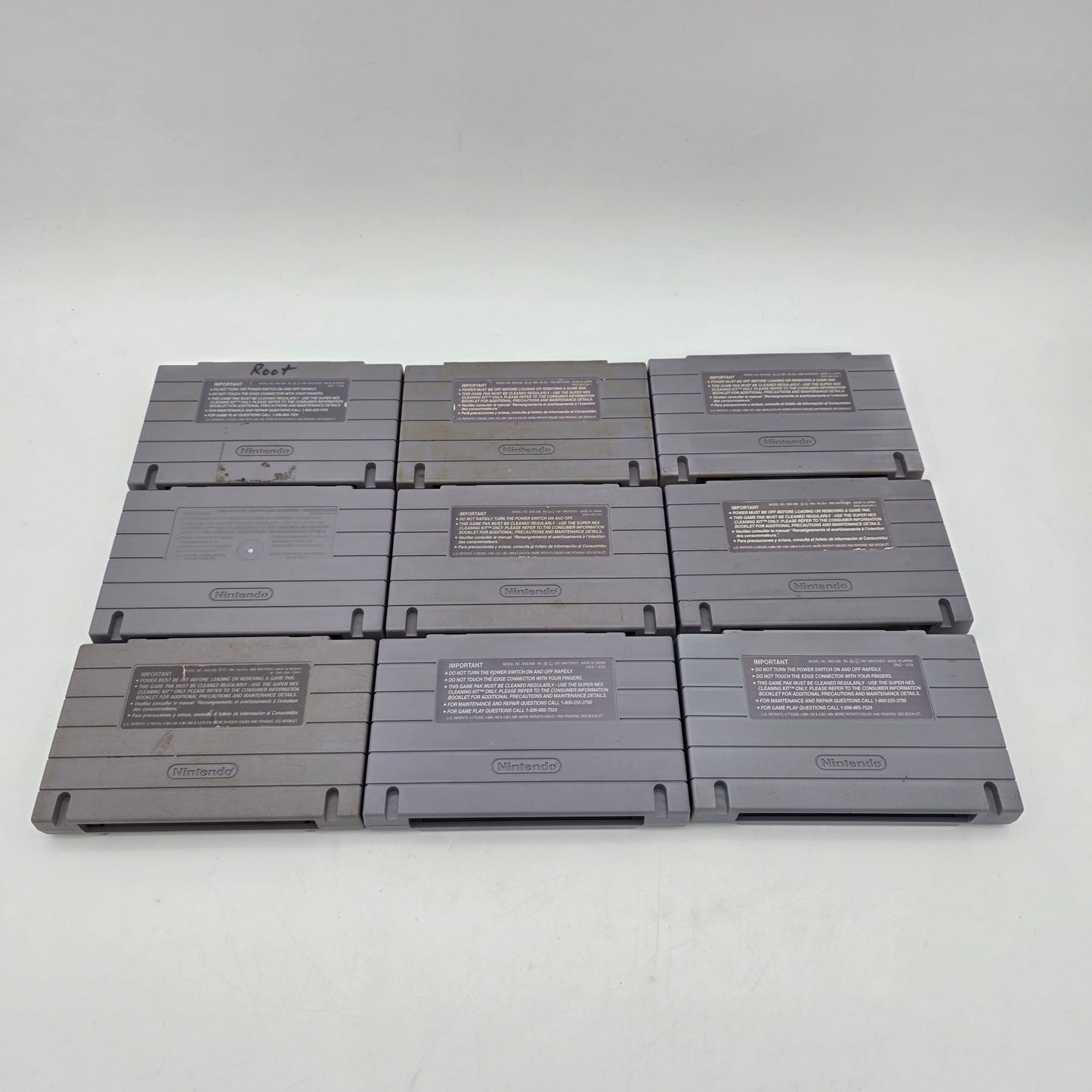 Lot of 9 Nintendo SNES Games
