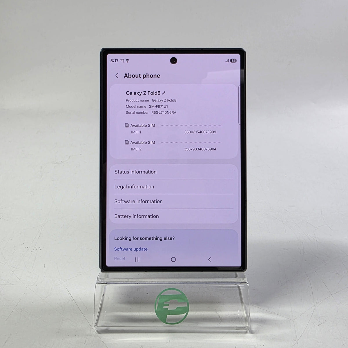Factory Unlocked Samsung Galaxy Z Fold8 12GB RAM 512GB SM-F971U1 Graphite