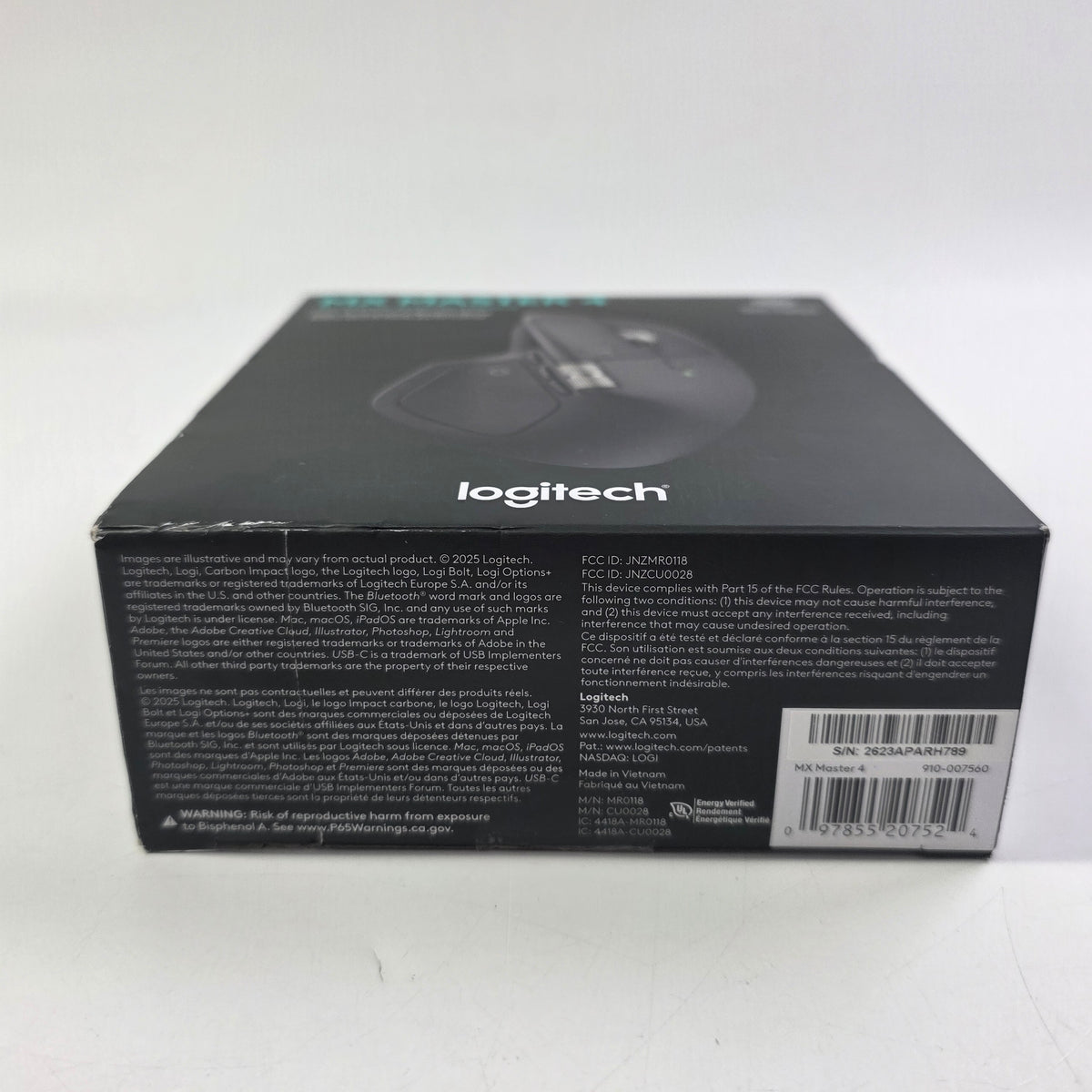 New Logitech MX Master 4 MR0118 Wireless Mouse Black