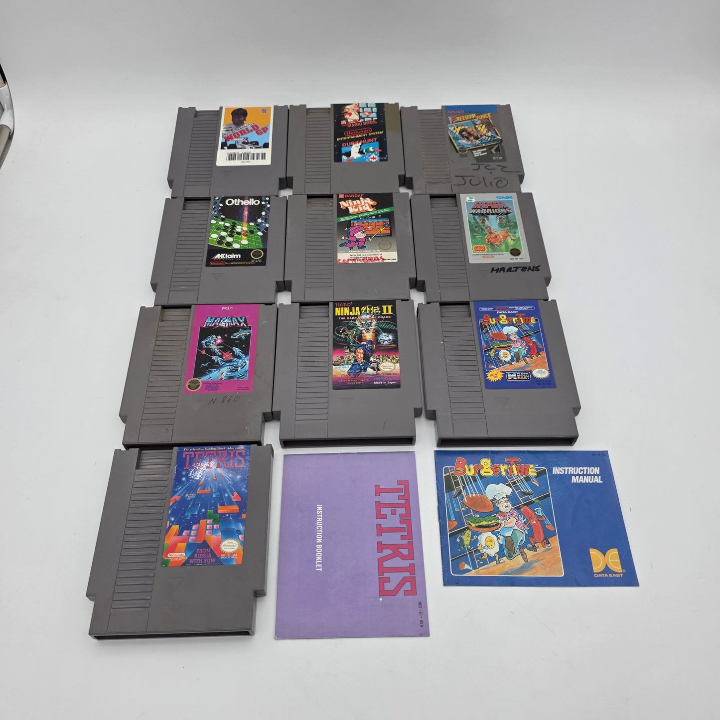 Lot of 10 Nintendo NES Games