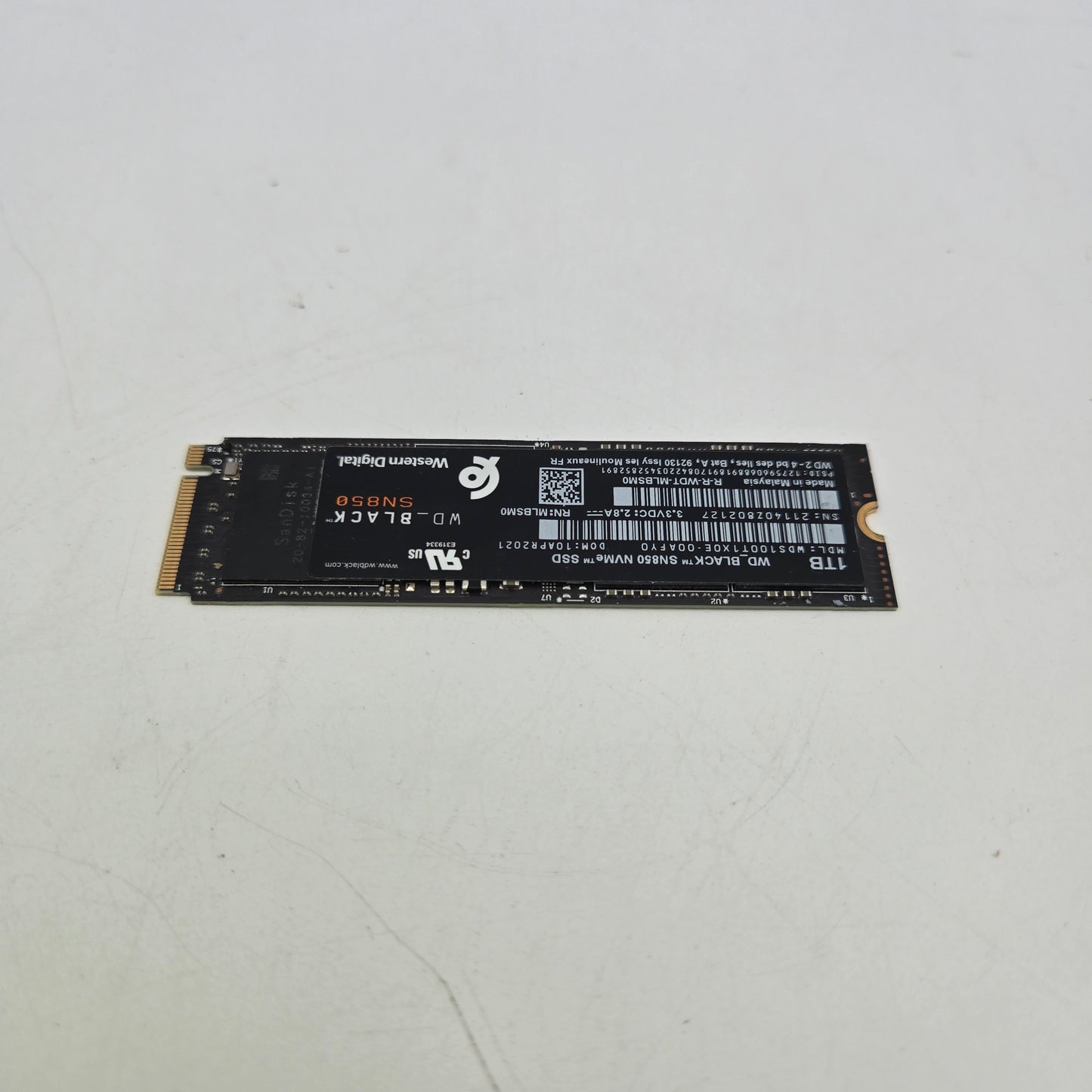 WD_BLACK SN850 1TB PCIe Gen4 NVMe M.2 SSD WDS100T1X0E-00AFY0