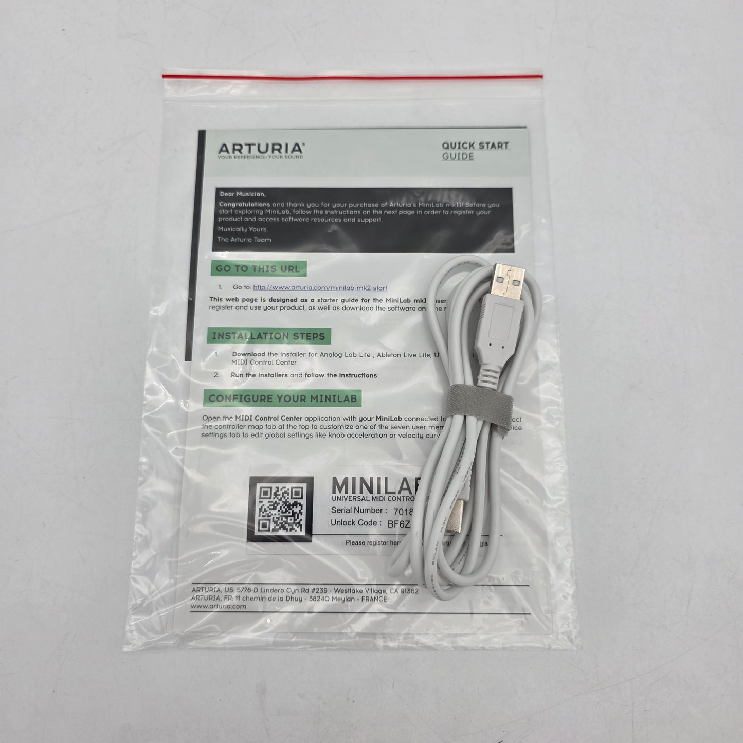 Arturia Minilab Universal Midi Controller MKII