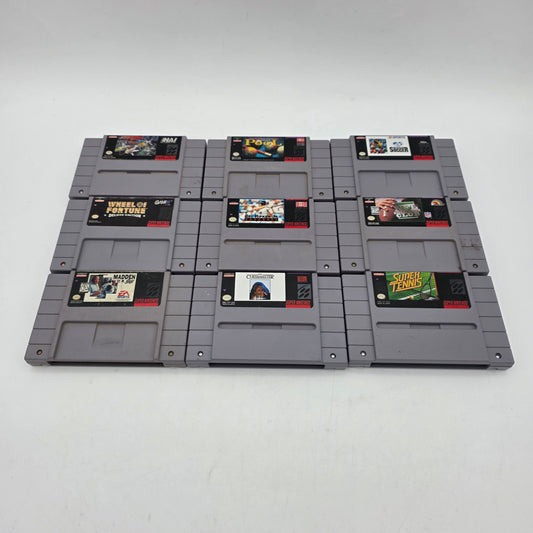 Lot of 9 Nintendo SNES Games