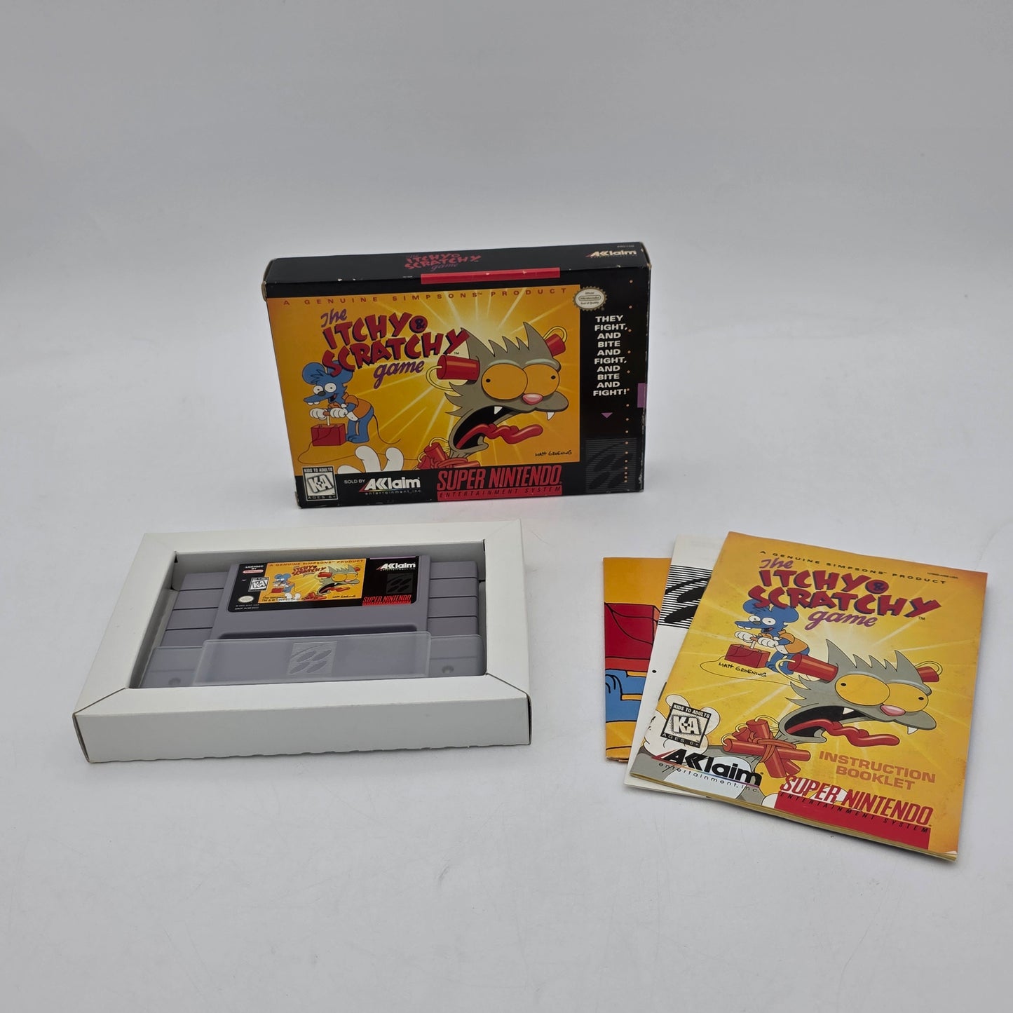 The Itchy and Scratchy Game (Super Nintendo SNES, 1995)