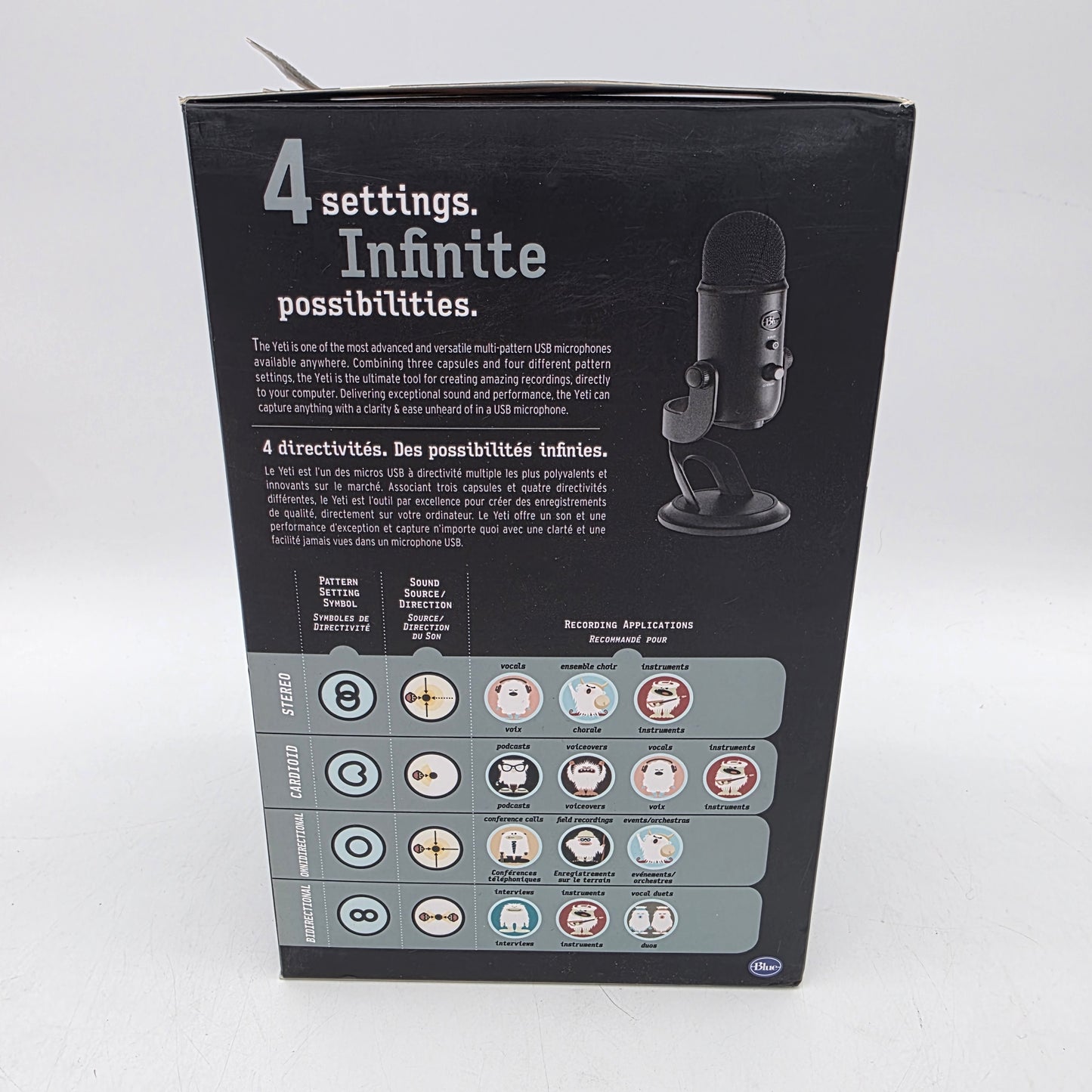 Blue Blue Yeti Blackout Condenser Studio Microphone