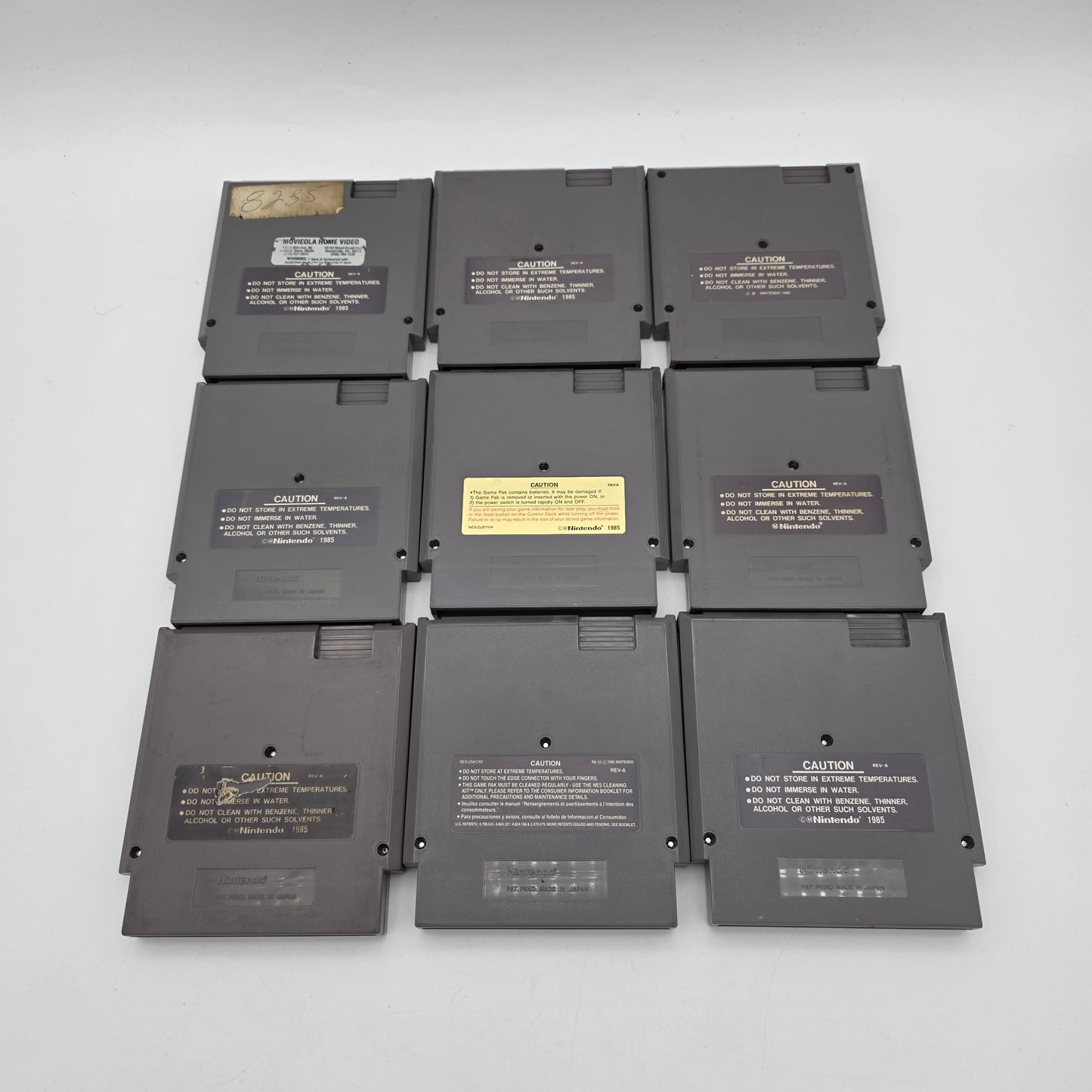 Lot of 9 Nintendo NES Games