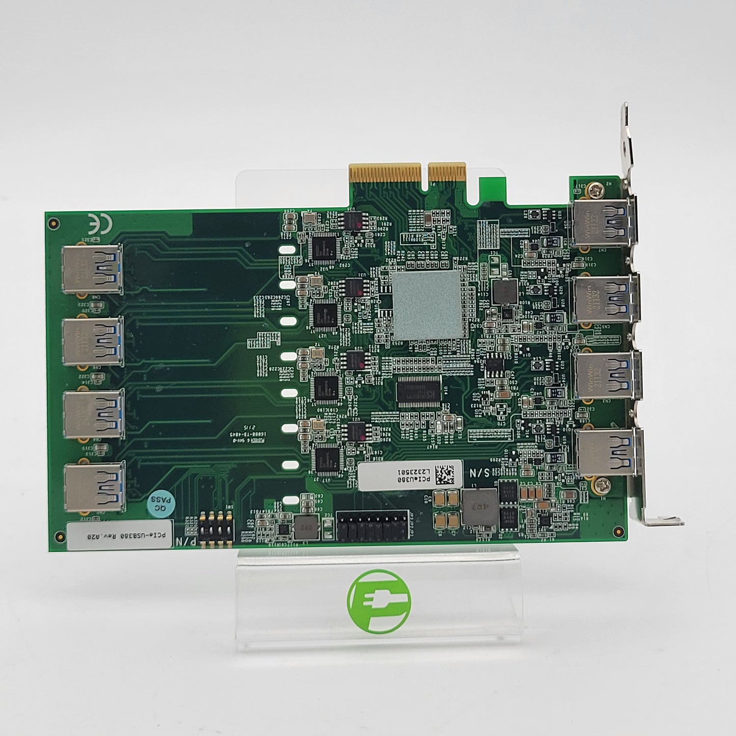 Neousys PCIe-USB380 host adapter frame grabber card 8-port/4-port USB 3.1 Gen1