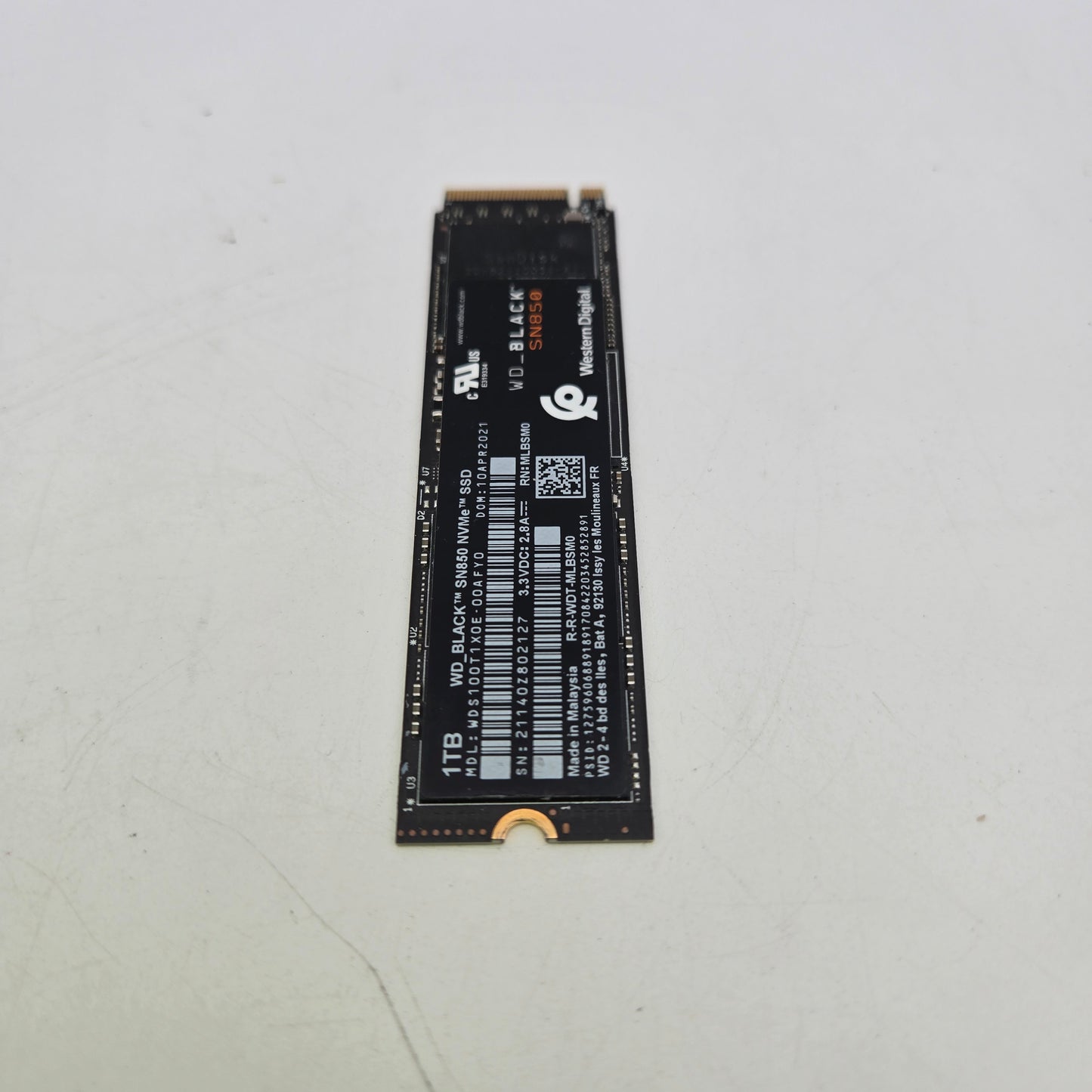 WD_BLACK SN850 1TB PCIe Gen4 NVMe M.2 SSD WDS100T1X0E-00AFY0