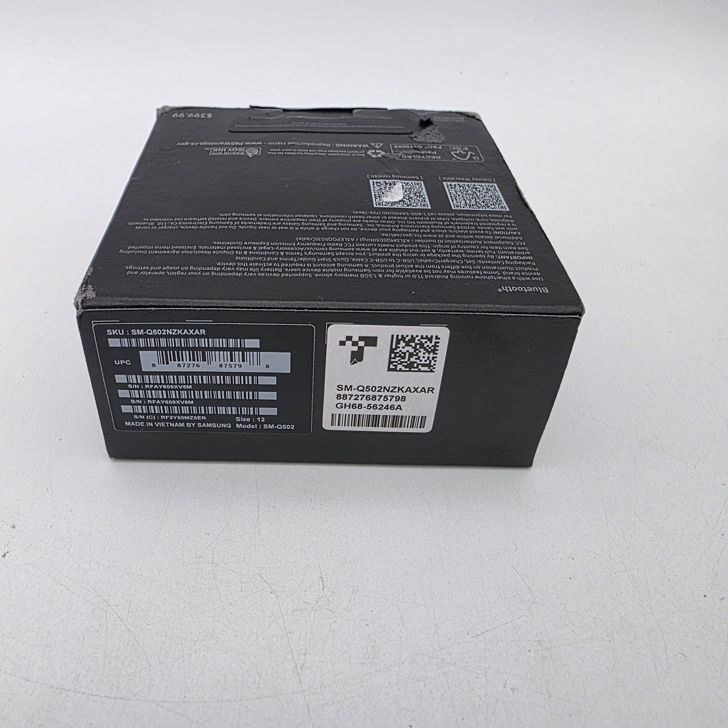 Samsung Galaxy Ring Size 12 Titanium Black SM-Q502
