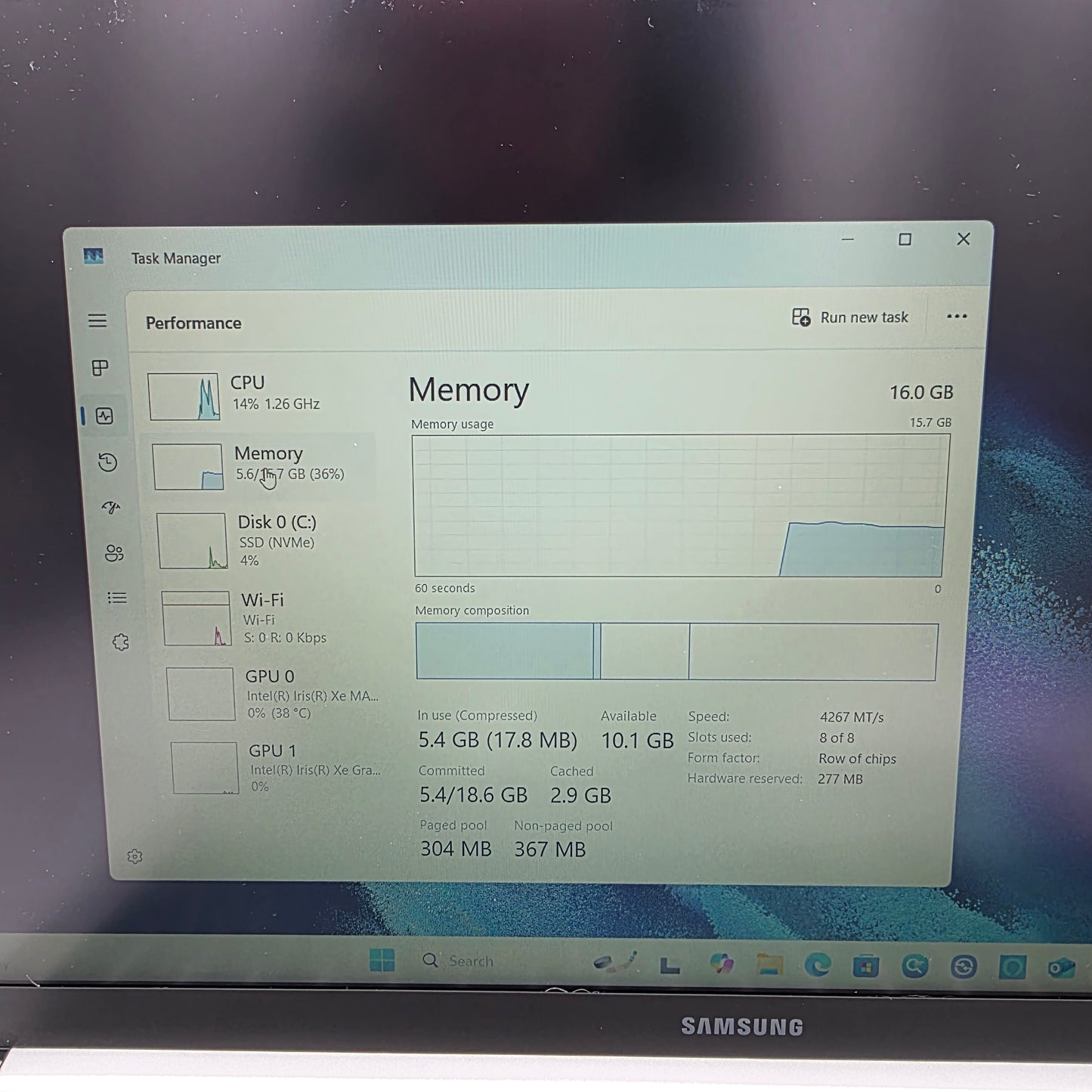 Samsung Galaxy Book NP750TDA 16" i7-1165G7 2.8GHz 16GB RAM 512GB SSD