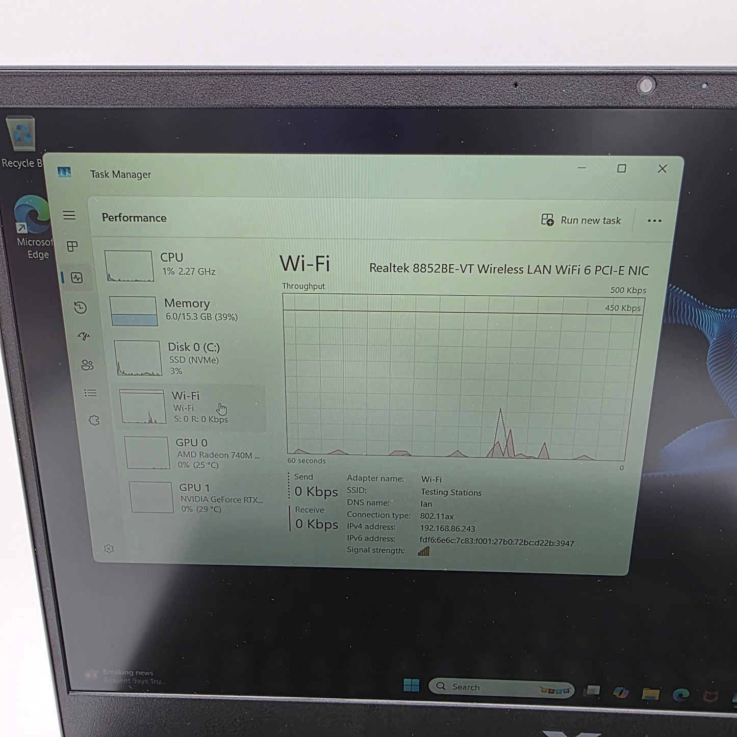 HP Victus 15-FB3093DX 15.6" Ryzen 7 7445HS 3.2GHz 16GB RAM 512GB SSD RTX 4050