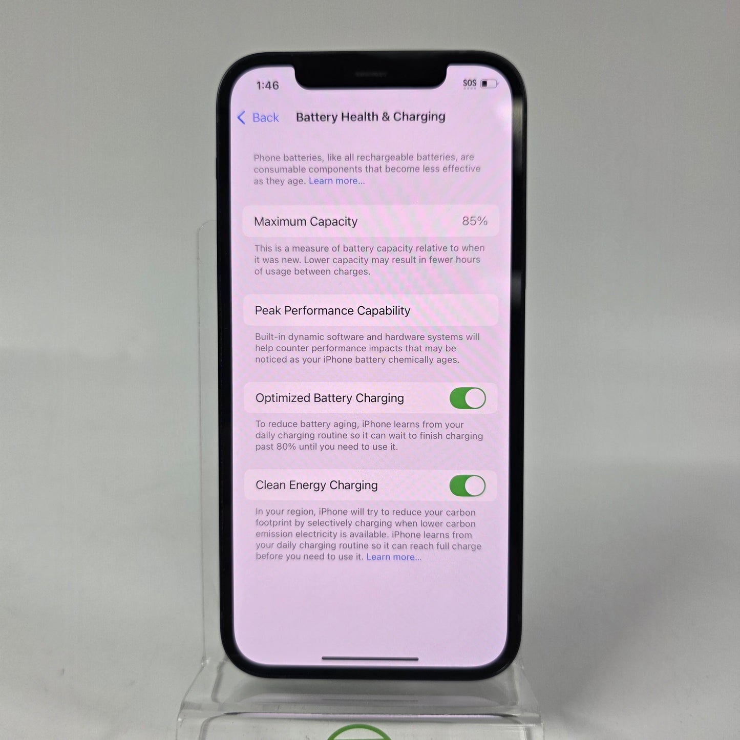 Factory Unlocked Apple iPhone 12 64GB Midnight MGF43LL/A