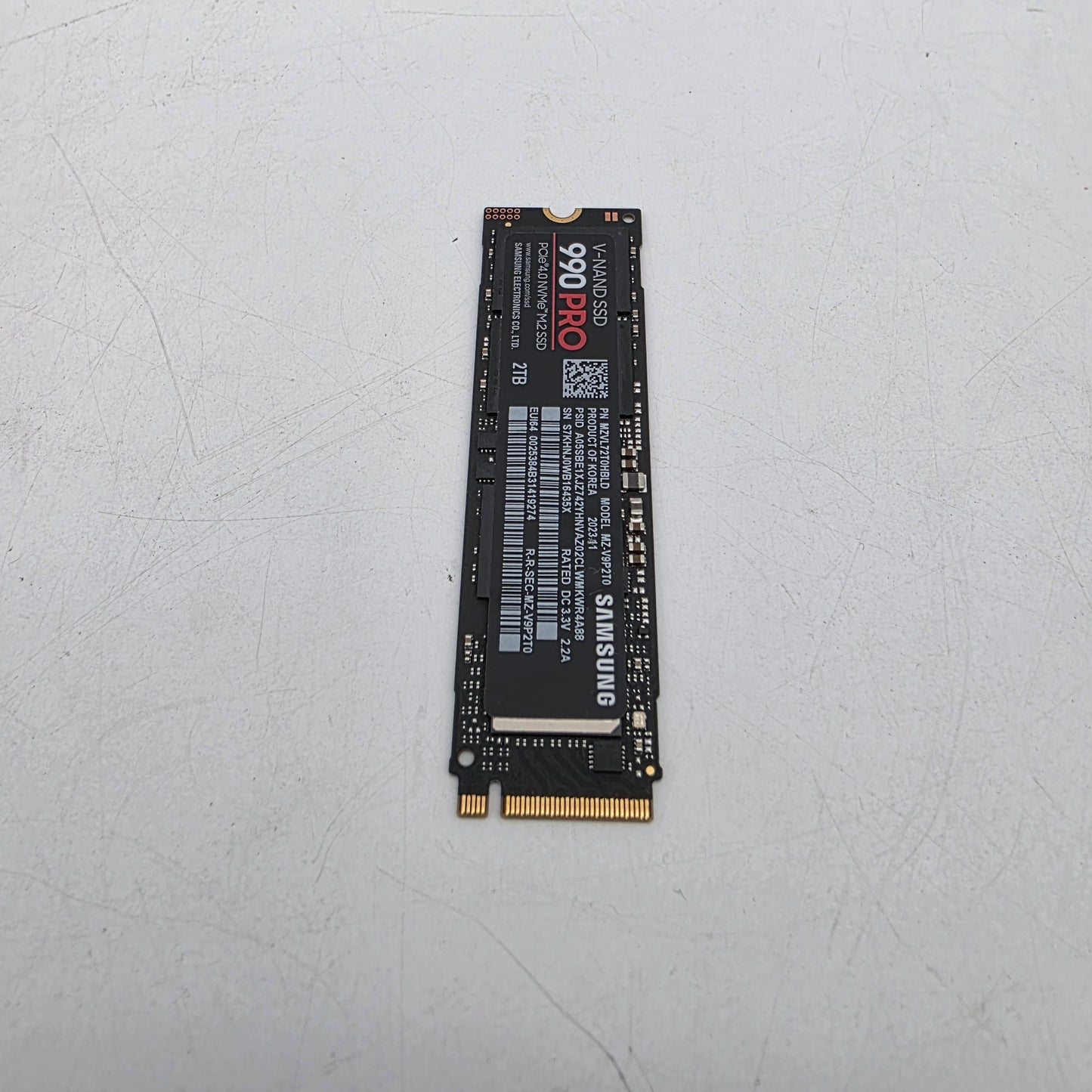Samsung 2280mm 990 Pro 2TB M.2 NVMe Gen 4.0 x 4 SSD MZVL72T0HBLD