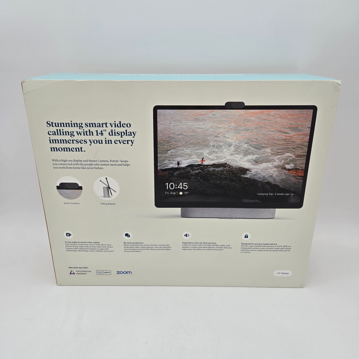 Meta Portal Plus 14" Smart Speaker WT74BL