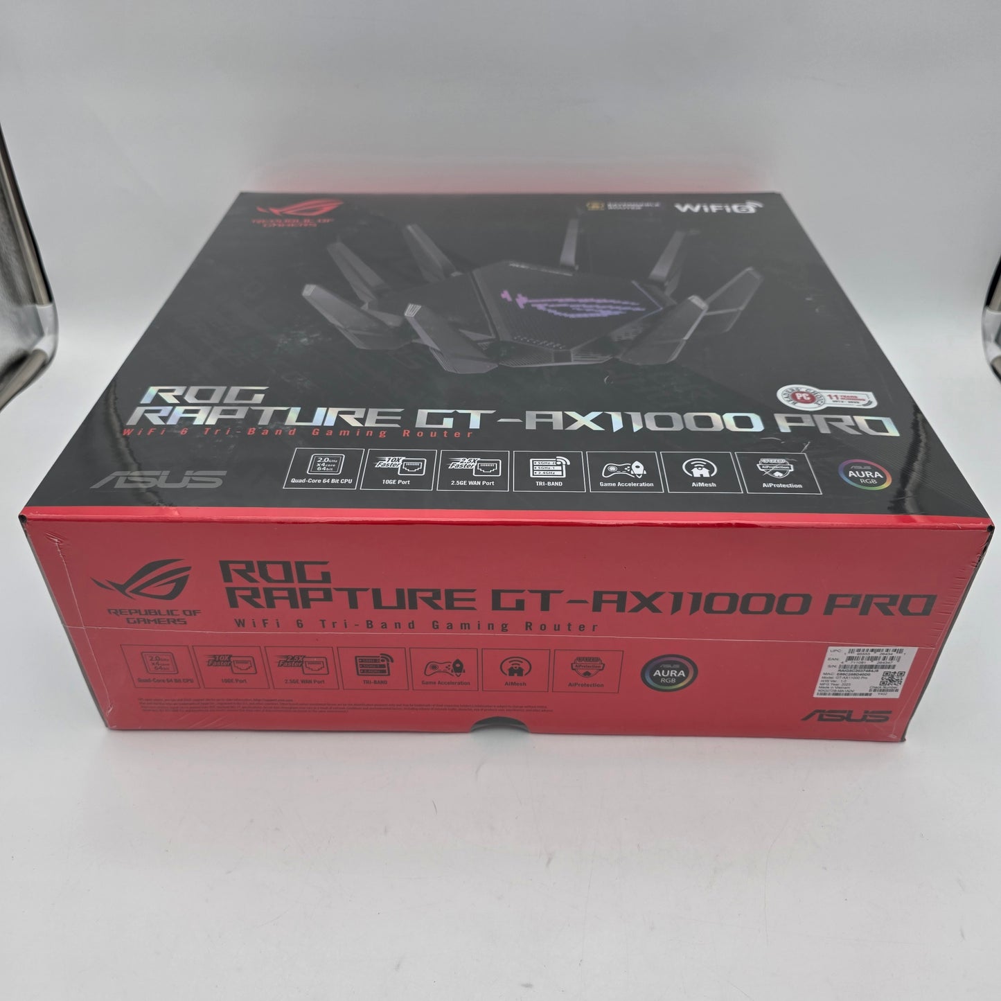 New ASUS ROG Rapture Tri Band WiFi 6 GT-AX11000 Gaming Router