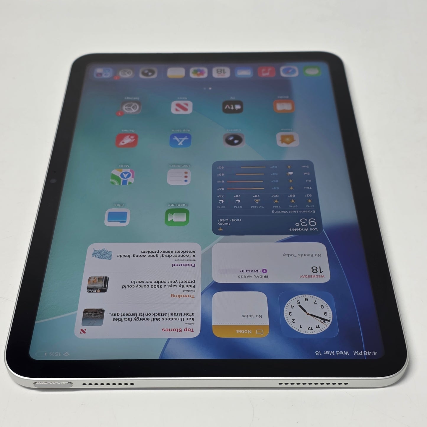 WiFi Only Apple iPad 11" (A16) 128GB Silver MD3Y4LL/A