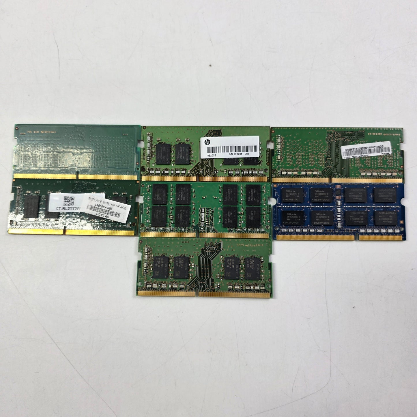 Lot of 7 SODIMM RAM