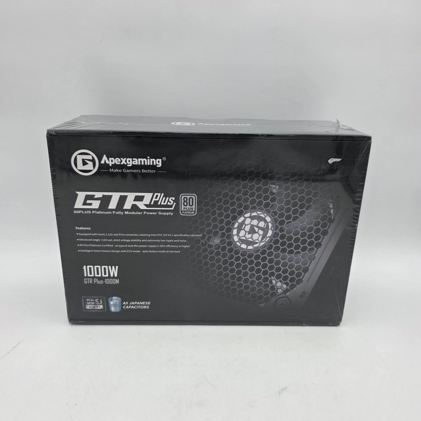 New APEX GAMING GTR 80 PLUS PLATINUM -1000M Power Supply