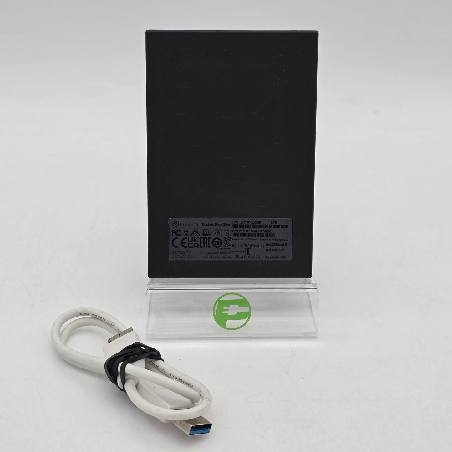 Seagate External Backup Plus Slim 2TB Micro USB-B to USB-A HDD SRD0VN2