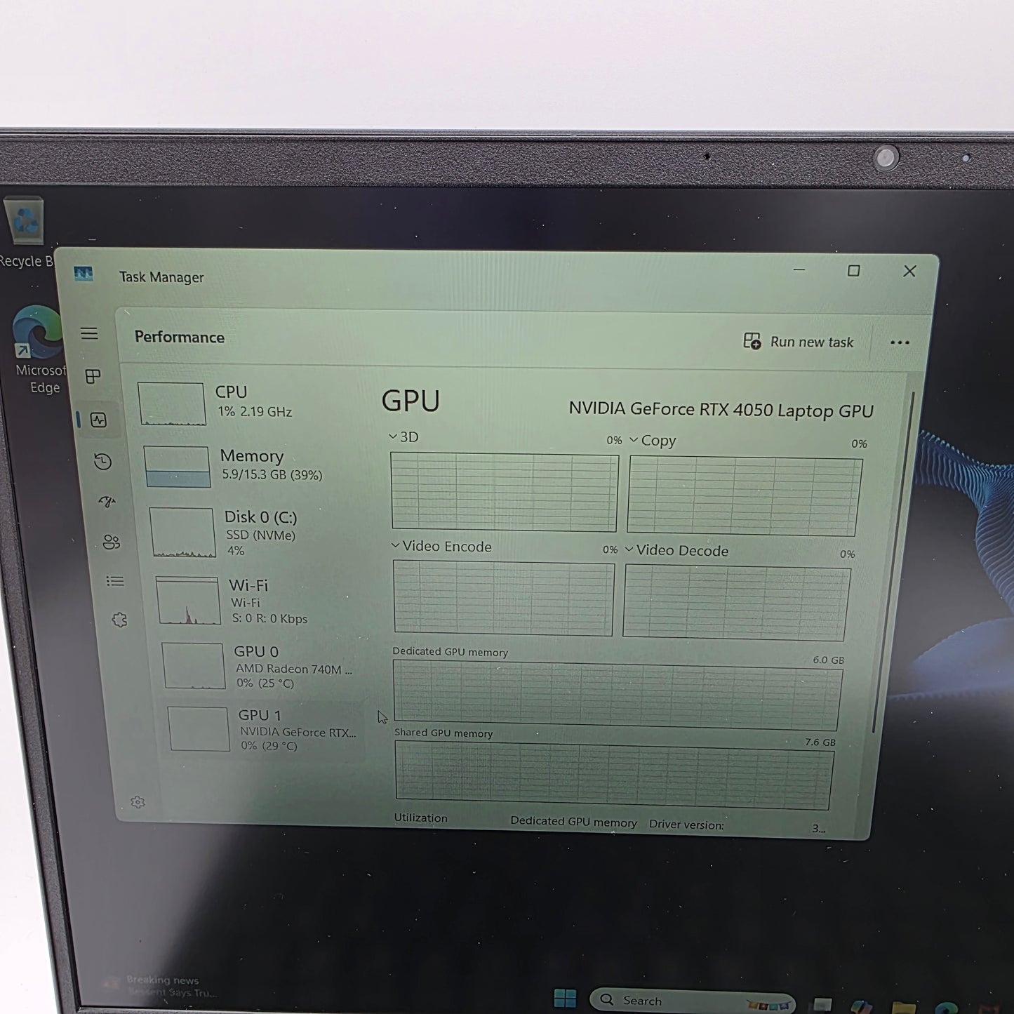 HP Victus 15-FB3093DX 15.6" Ryzen 7 7445HS 3.2GHz 16GB RAM 512GB SSD RTX 4050