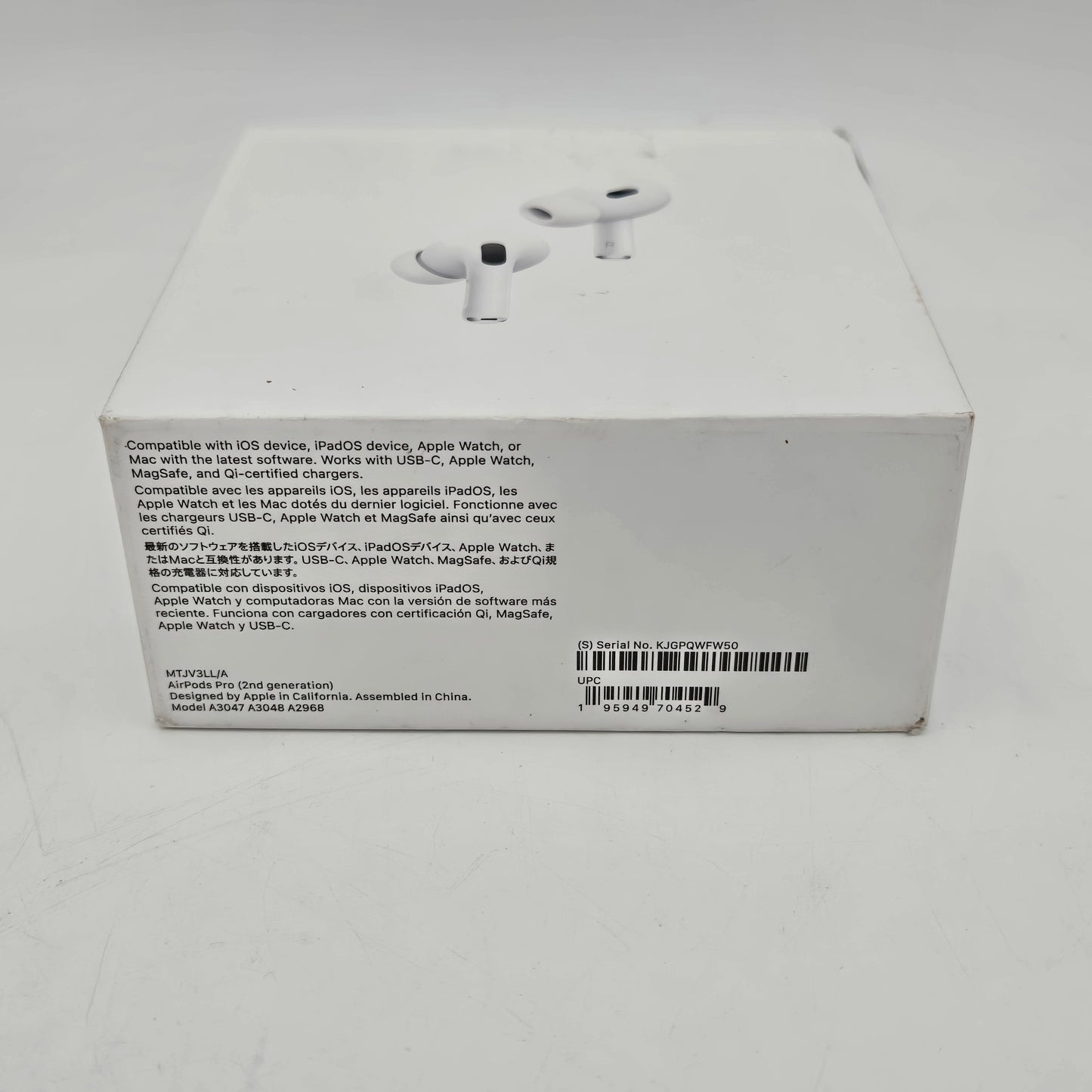 New Apple AirPods Pro 2 with MagSafe Charging Case A3048 A3047 A2968 MTJV3LL/A