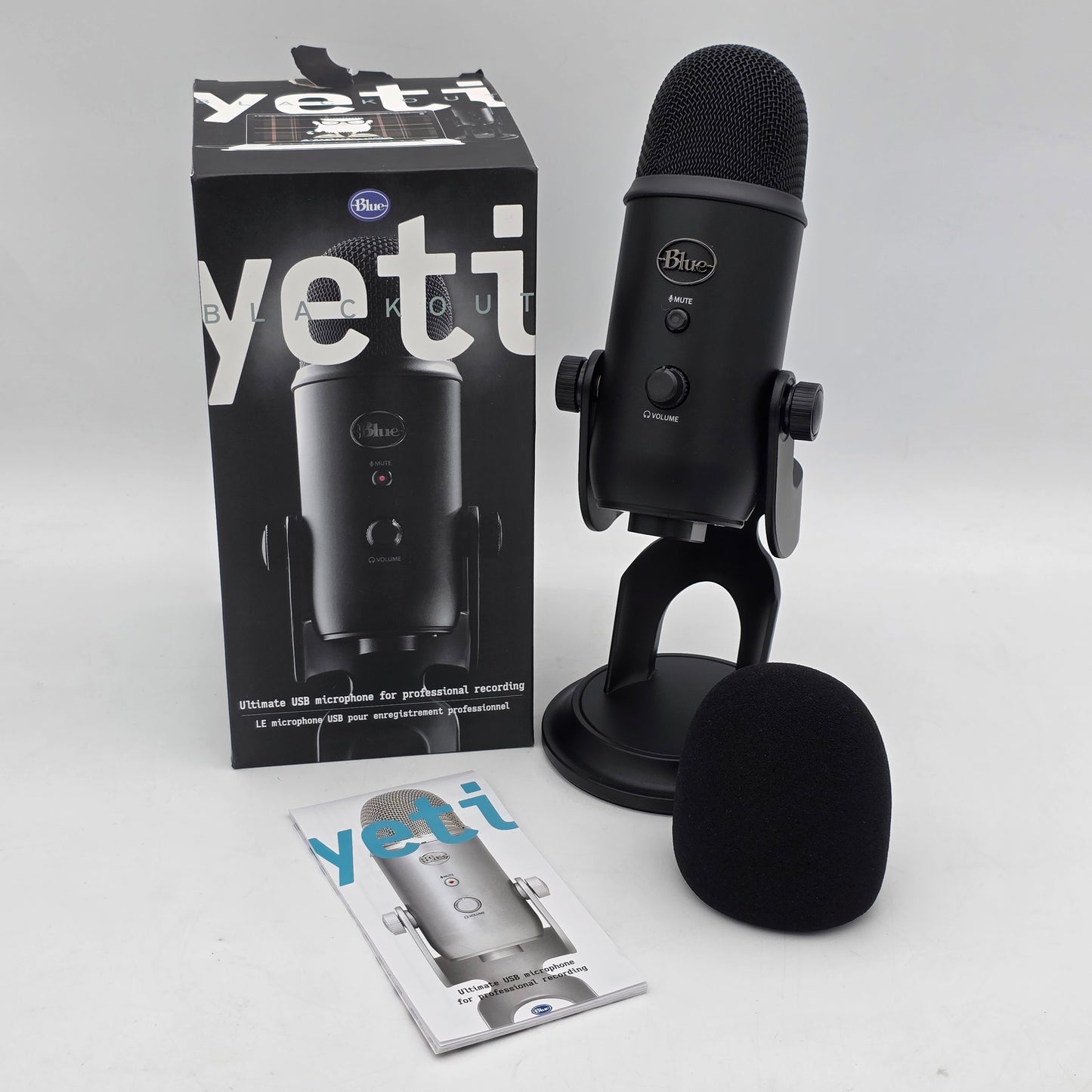 Blue Blue Yeti Blackout Condenser Studio Microphone