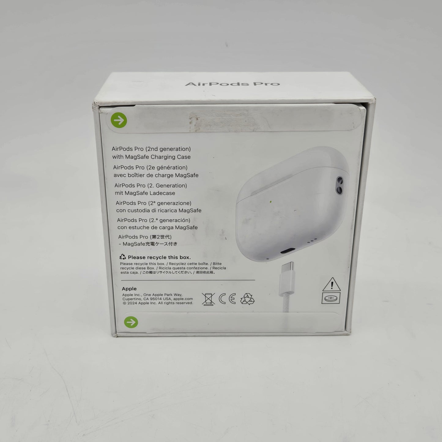 New Apple AirPods Pro 2 with MagSafe Charging Case A3048 A3047 A2968 MTJV3LL/A