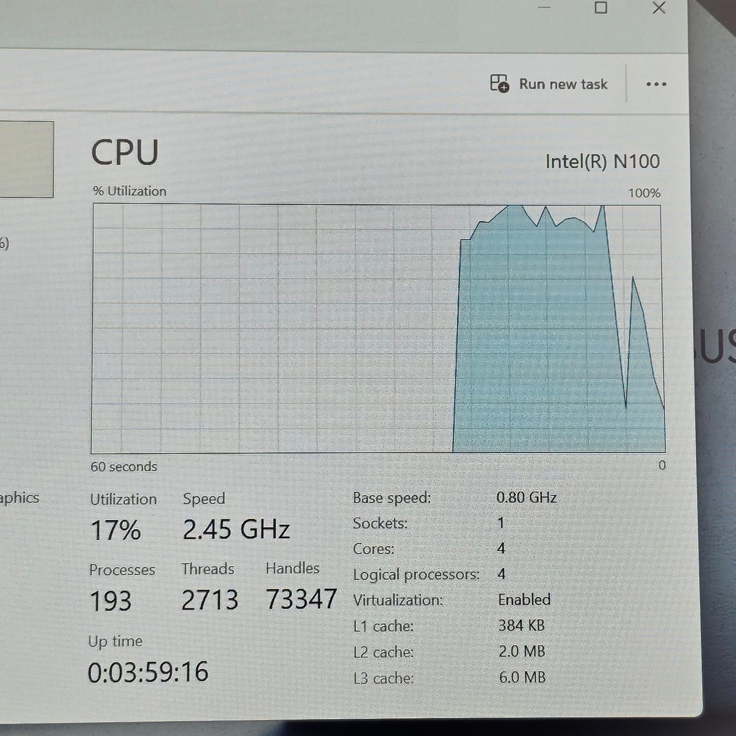 Asus ExpertBook B1 B1402 14" N100 0.8GHz 4GB RAM 128GB SSD