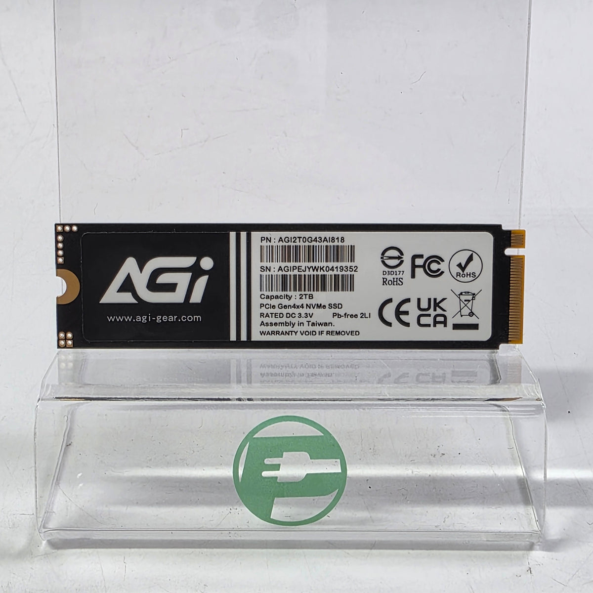 AGI 2280mm AGI2T0G43AI818 2TB M.2 NVMe Gen 4.0 x 4 SSD AGI2T0G43AI818