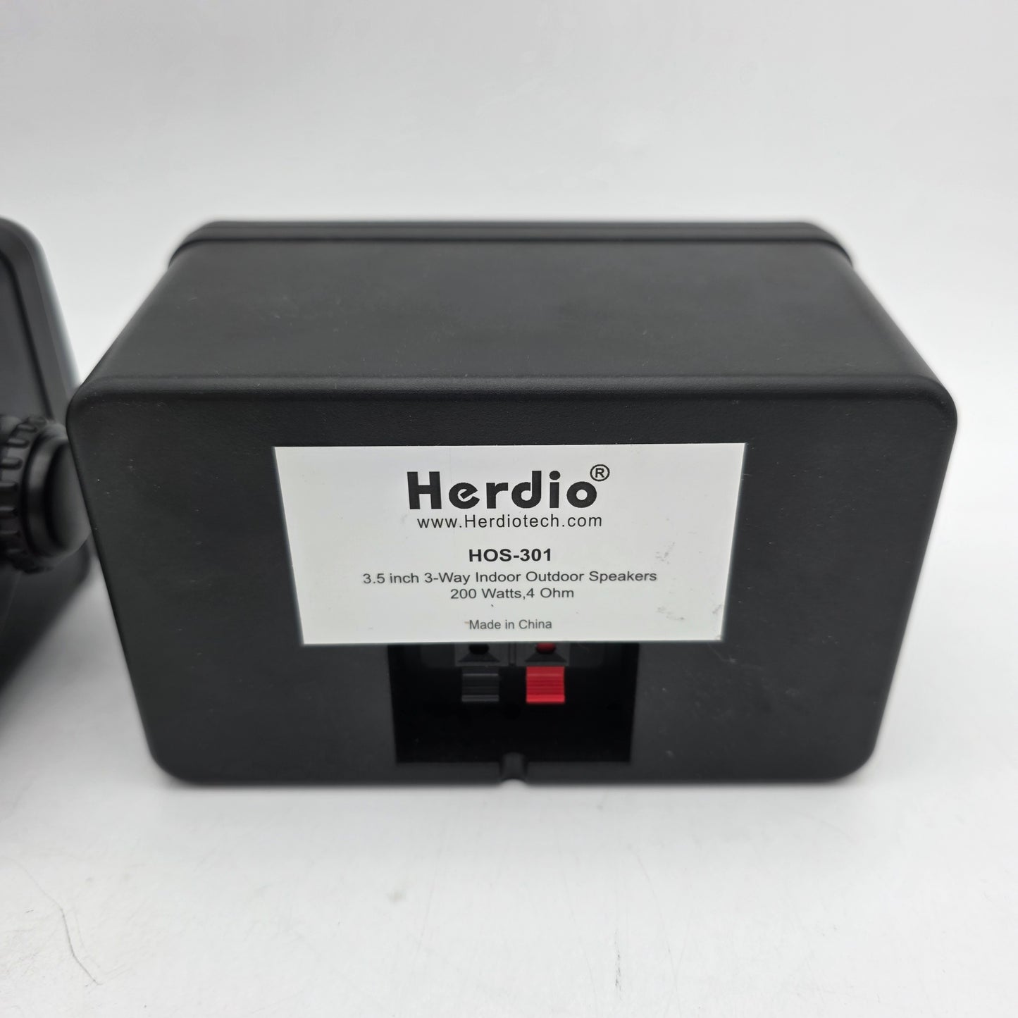 Herdio 3.5" 3-Way Indoor Outdoor Speakers 3-Way 200 Watts Black HOS-301