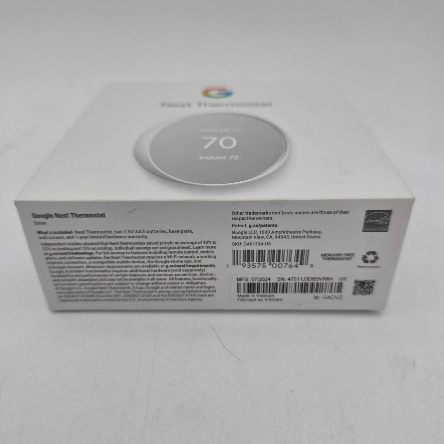 Google Nest Thermostat Smart Thermostat G4CVZ