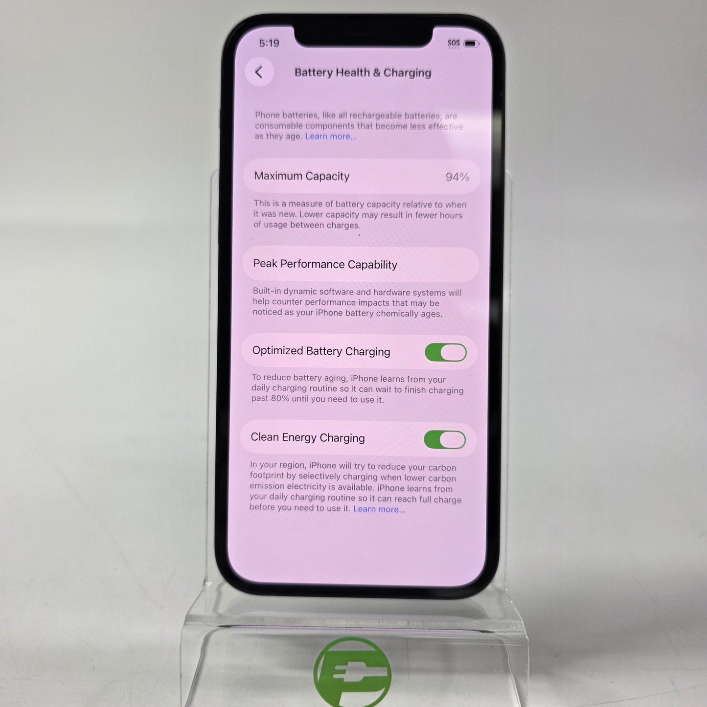 Factory Unlocked Apple iPhone 12 64GB Midnight MGF43LL/A
