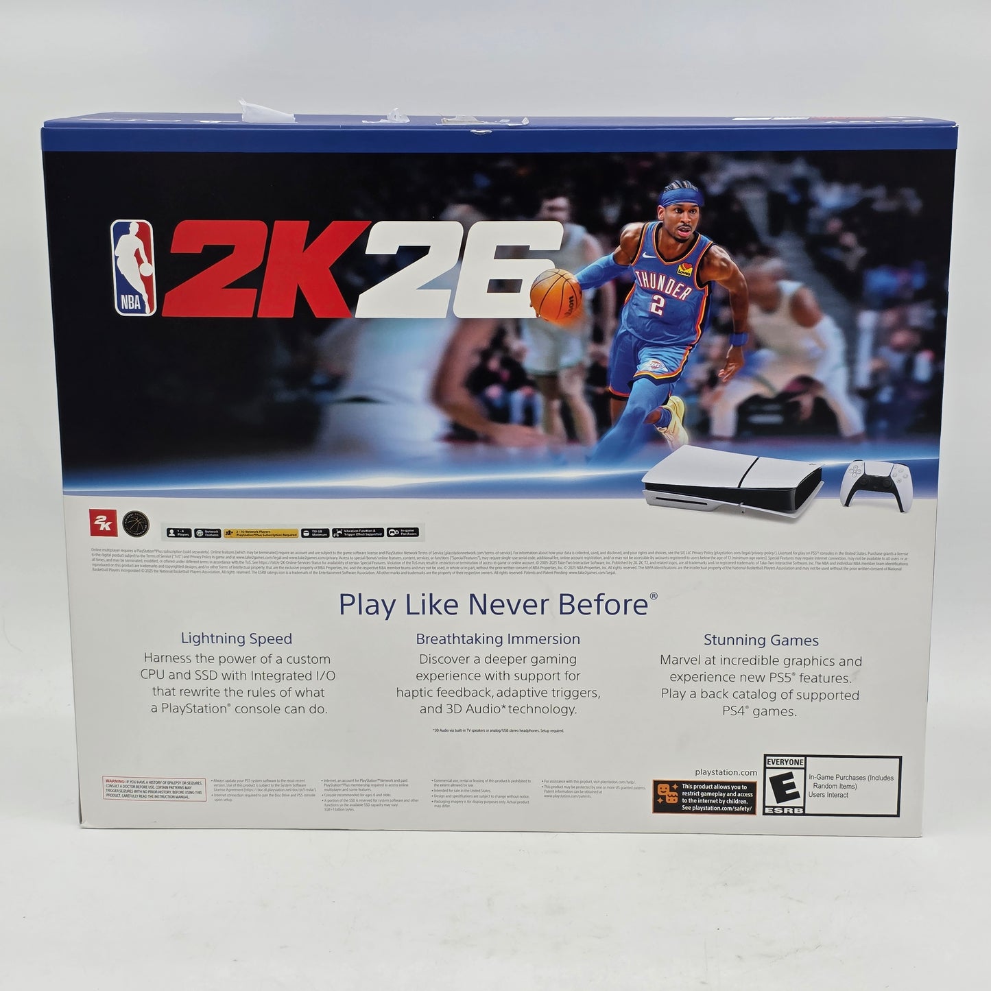 Sony PlayStation 5 Slim Disc Edition 1TB White Console Gaming System CFI-2015