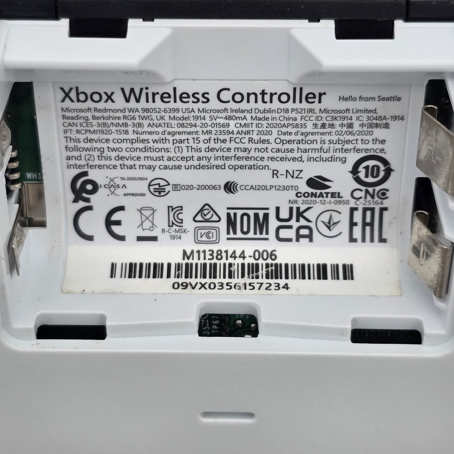 Microsoft Xbox Series X|S Wireless Controller Shock Blue 1914