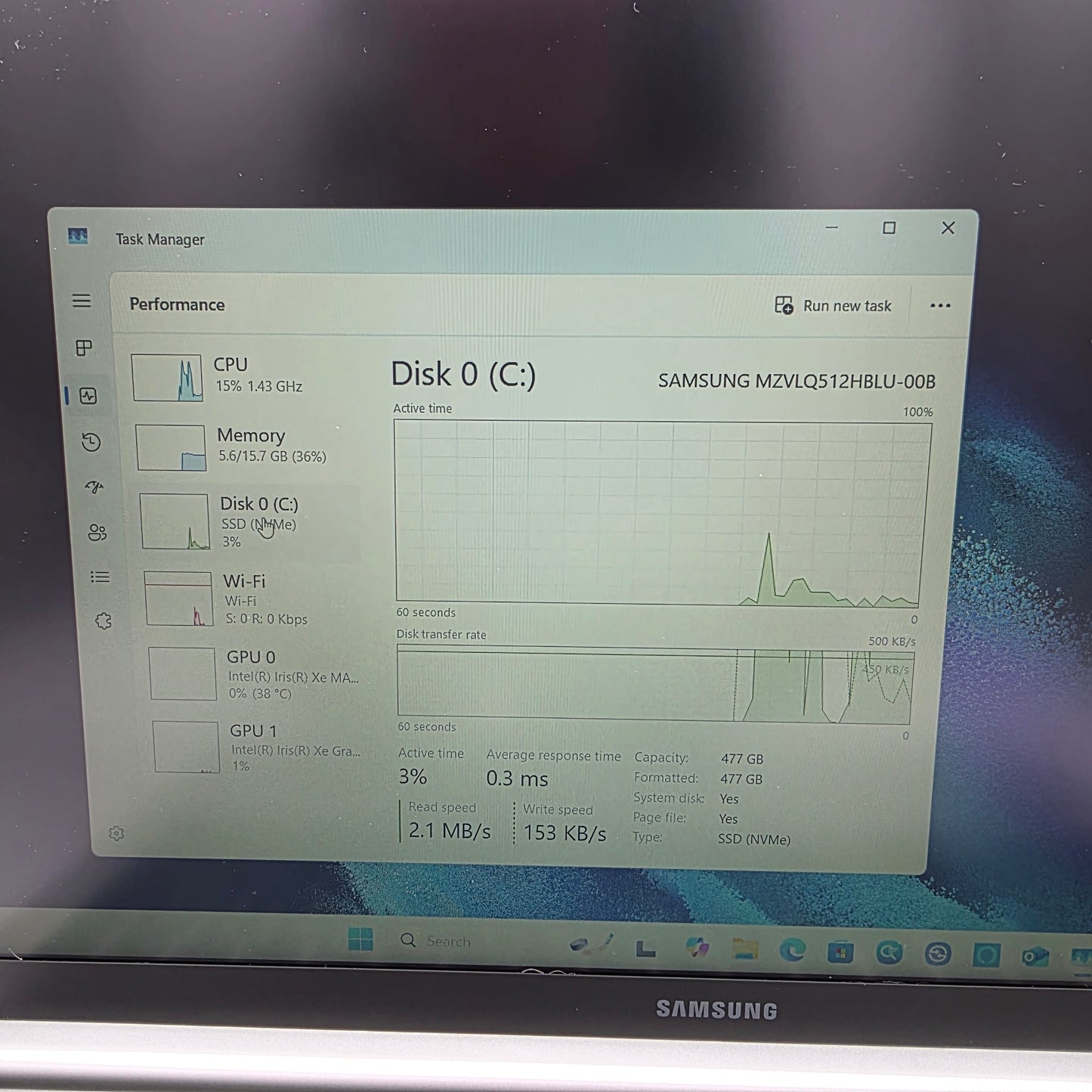 Samsung Galaxy Book NP750TDA 16" i7-1165G7 2.8GHz 16GB RAM 512GB SSD
