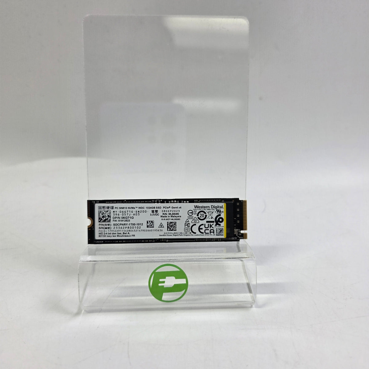 Western Digital WD 2280mm SN810 1TB M.2 NVMe Gen 4.0 x 4 SSD MY-06G71G-SN200