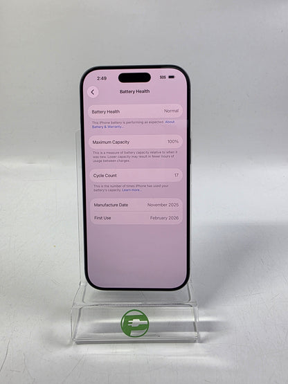Factory Unlocked Apple iPhone 17 256GB Black MG464LL/A