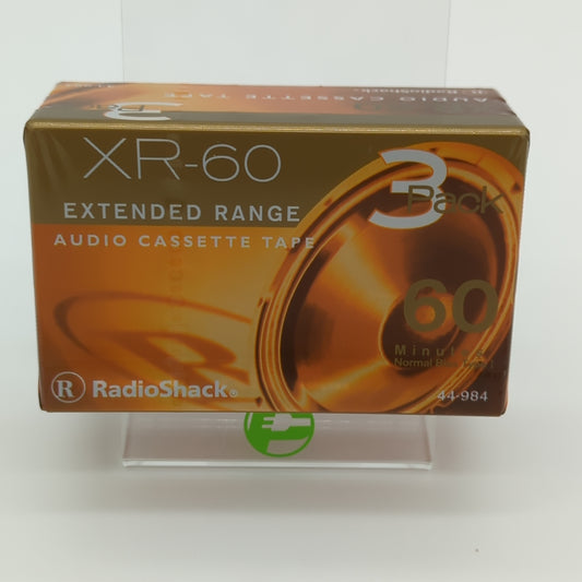 New Radio Shack XR-60 Pack Of 3 Extended Range Audio Cassette Tapes