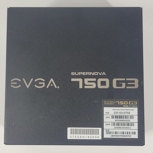 EVGA SuperNOVA 750 G3 220-G3-0750 80 Plus Gold 750W Fully Modular Power Supply