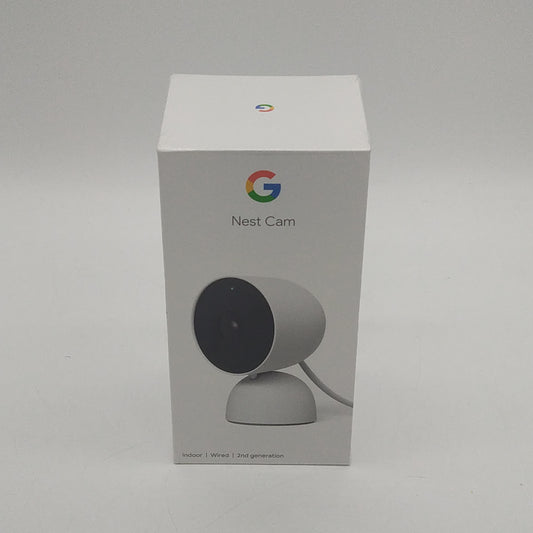 New Google Nest Cam 2nd Gen Home Security Camera Snow GJQ9T Indoor Wired
