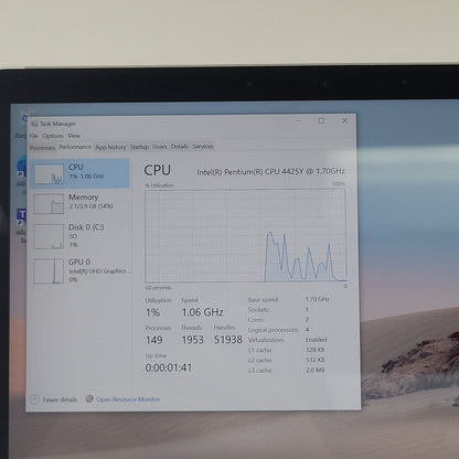 Microsoft Surface Go 2 1926 10.5" Pentium 4425Y 1.7GHz 4GB RAM 64GB SSD