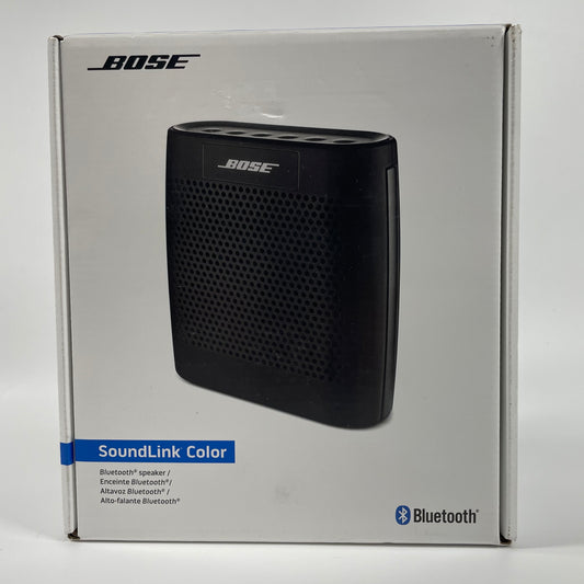 New Bose Soundlink Color Wireless Portable Bluetooth Speaker Black 781273-0010