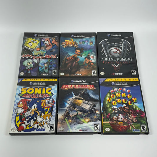 Lot of 6 Nintendo GameCube Games (See Description For Titles)
