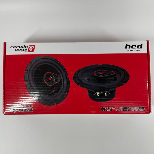 New Cerwin Vega HED Series 6.5" 3-Way Coaxial Speaker System H7653