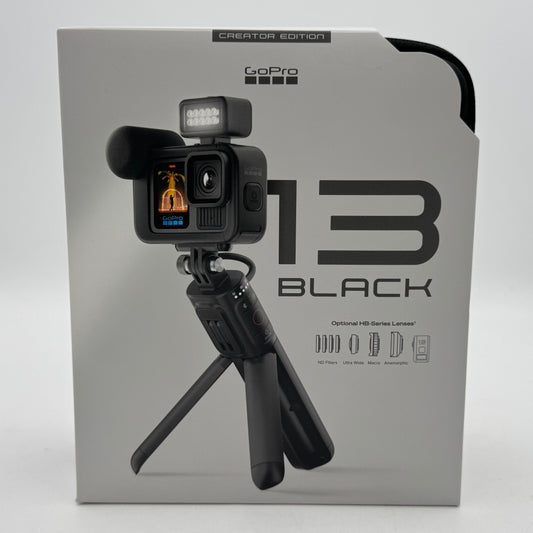 New GoPro Hero13 Black 27.6MP 5K Waterproof Action Camera CPSS1 Creator Edition