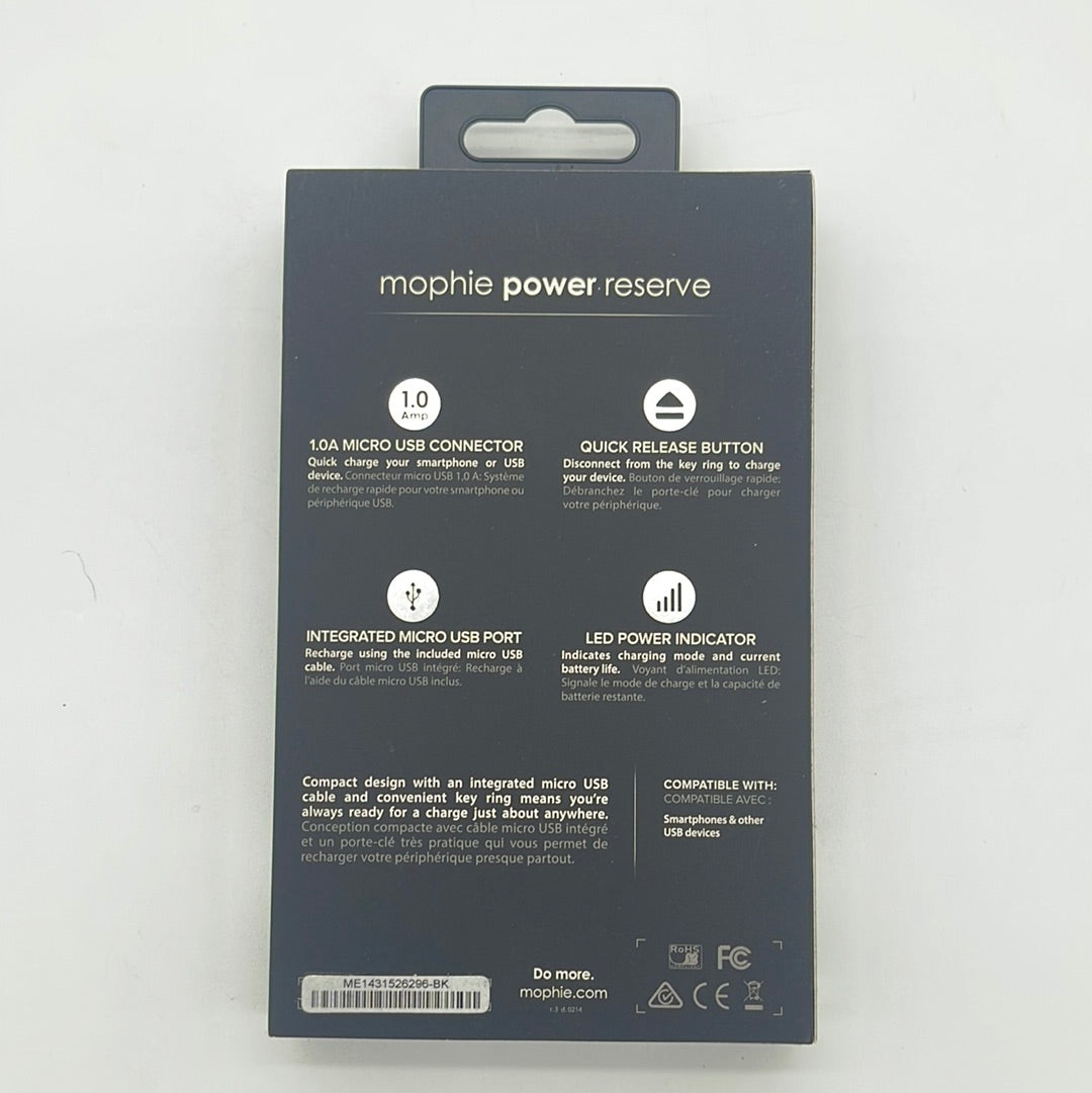 New Mophie Power Reserve Quick Charge Micro USB Connector