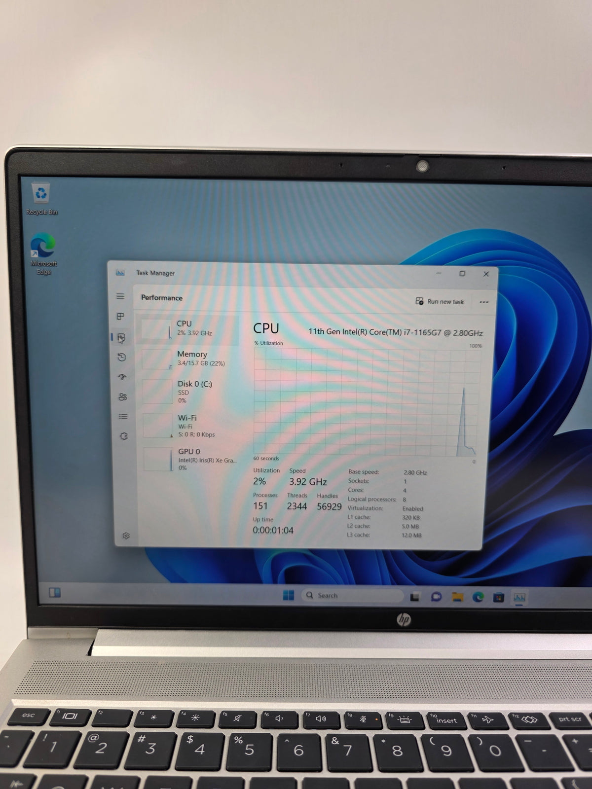 HP ProBook 15.3 i7-1165G7 2.80 16GB RAM 512GB
