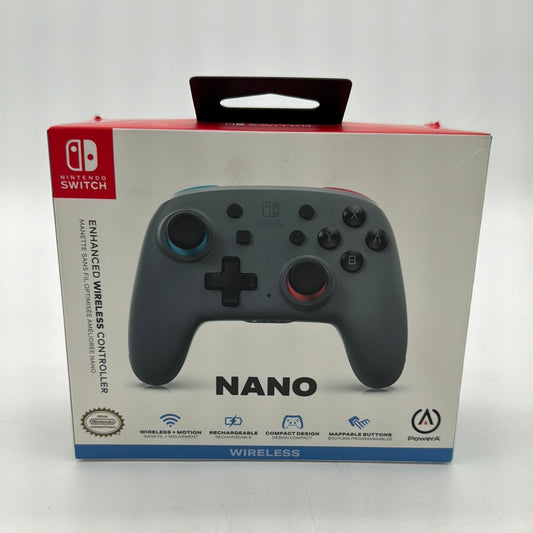 New Nintendo Nano Enhanced Wireless Controller NWLC001 Gray in Sealed Box