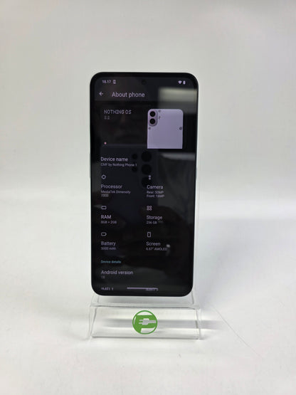 Factory Unlocked Nothing Phone 1 256GB Nothing OS 3.2 Alpine Blue A015